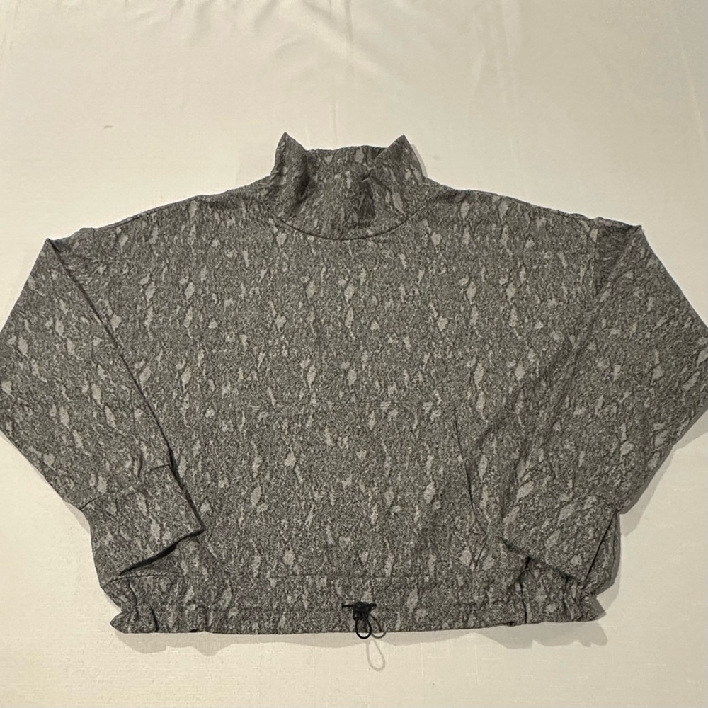 Kyodan Outdoor Gray Marled Pullover Mock Neck Size L